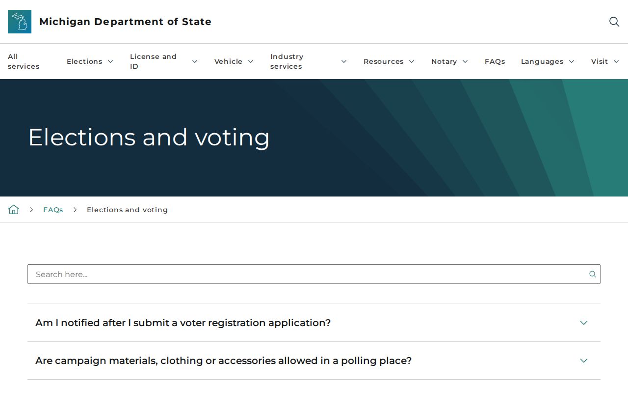 Flint residents directory Michigan voter record privacy guidance