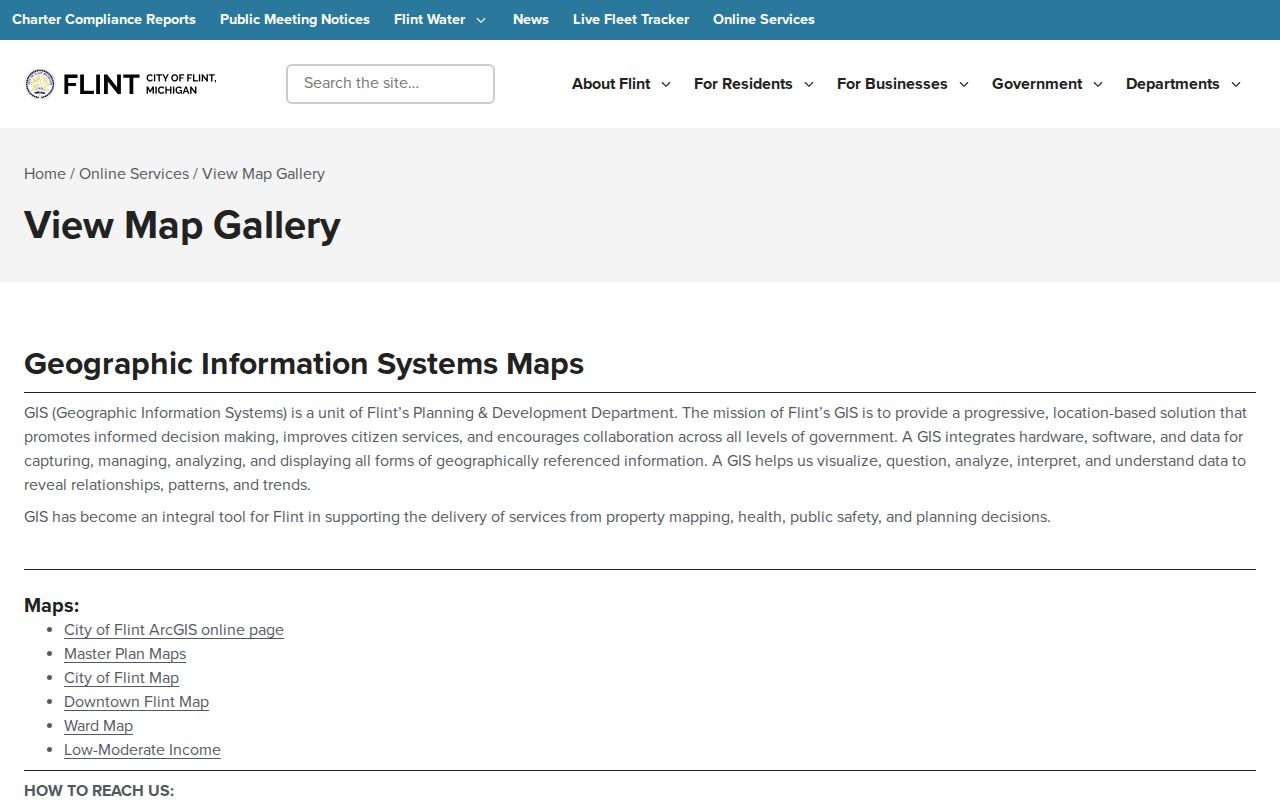 Flint neighbors city map gallery ward and planning maps